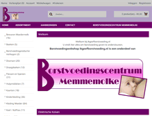 Tablet Screenshot of borstvoedingwebshop.nl